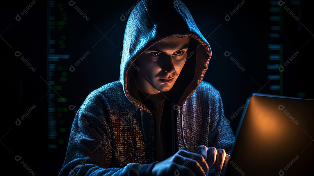 Alta tecnologia Hacker fraude Conceito Estoque foto para Cibernético ​Crime Conhecimento.