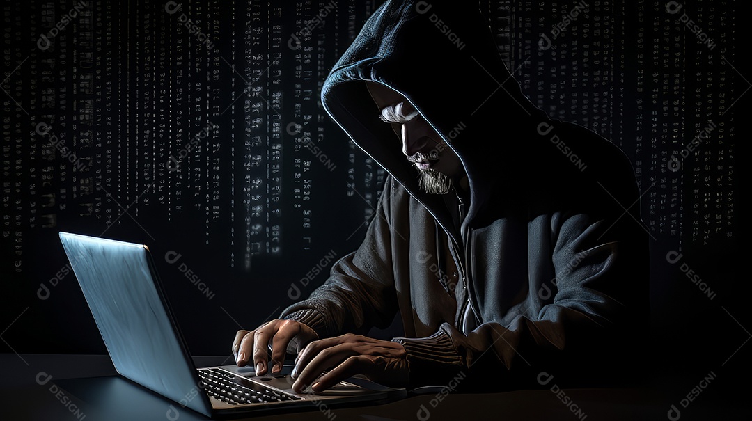 Alta tecnologia Hacker fraude Conceito Estoque foto para Cibernético ​Crime Conhecimento.