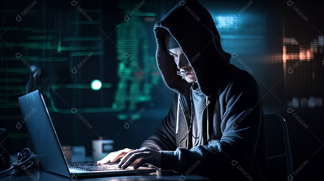 Alta tecnologia Hacker fraude Conceito Estoque foto para Cibernético ​Crime Conhecimento.