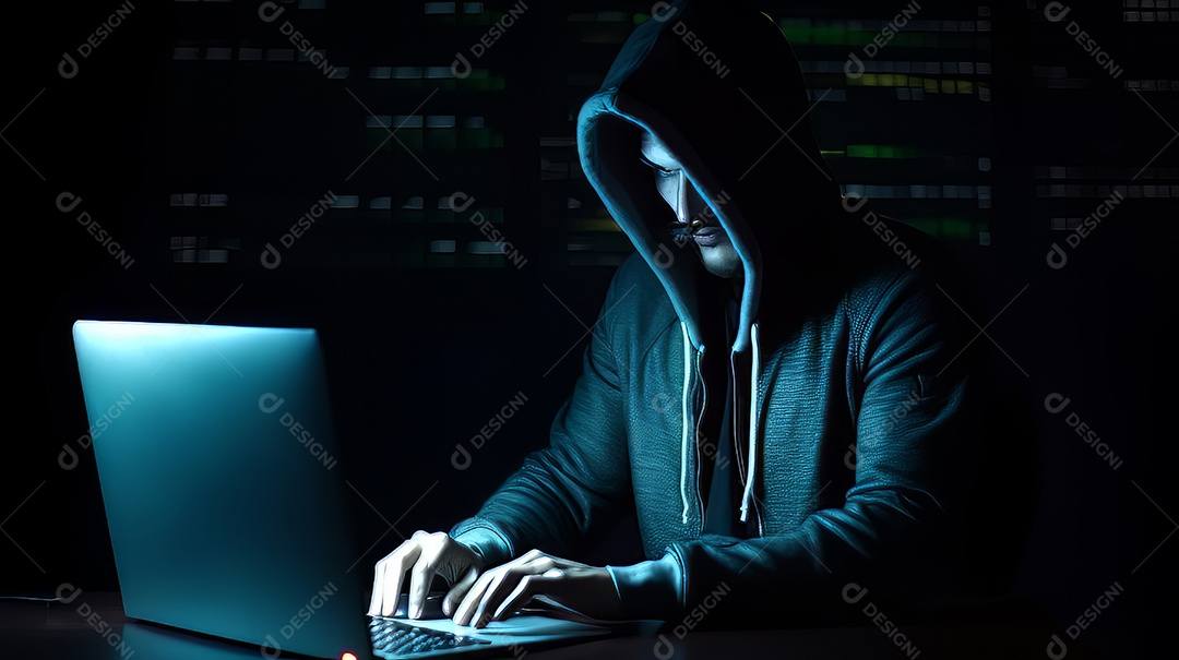 Alta tecnologia Hacker fraude Conceito Estoque foto para Cibernético ​Crime Conhecimento.