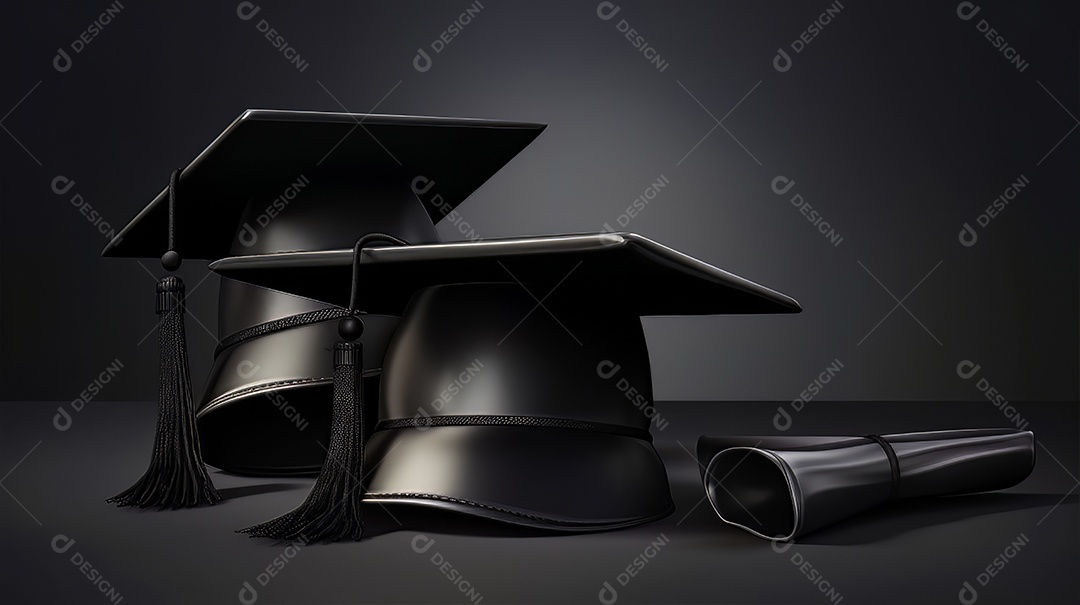 Aprendizado Estudo Sucesso Graduação IA Gerada.