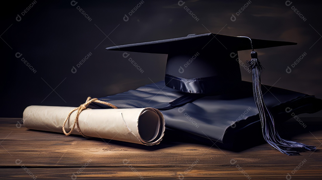 Aprendizado Estudo Sucesso Graduação IA Gerada.