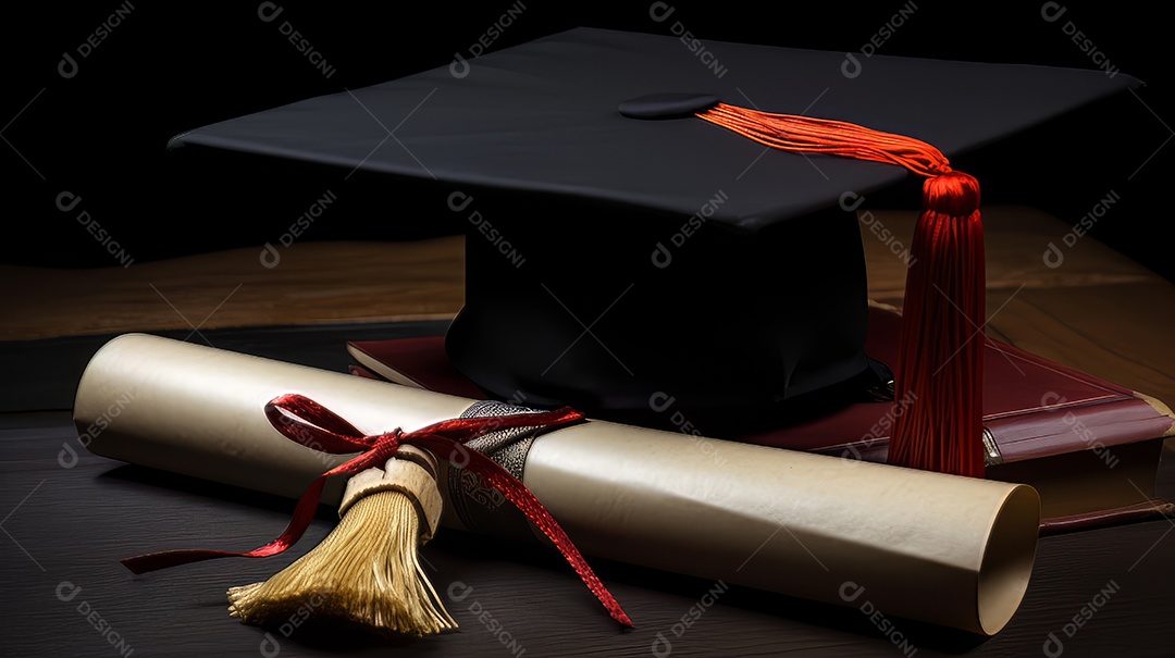 Aprendizado Estudo Sucesso Graduação IA Gerada.