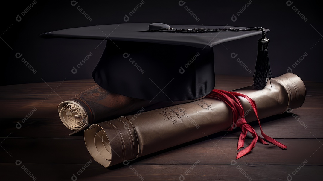 Aprendizado Estudo Sucesso Graduação IA Gerada.