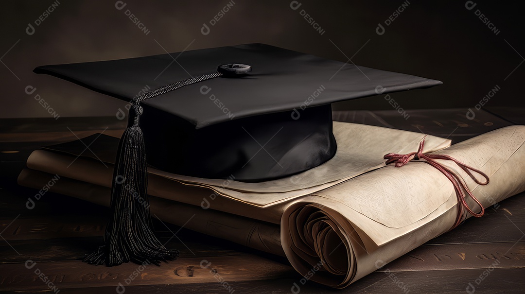 Aprendizado Estudo Sucesso Graduação IA Gerada.