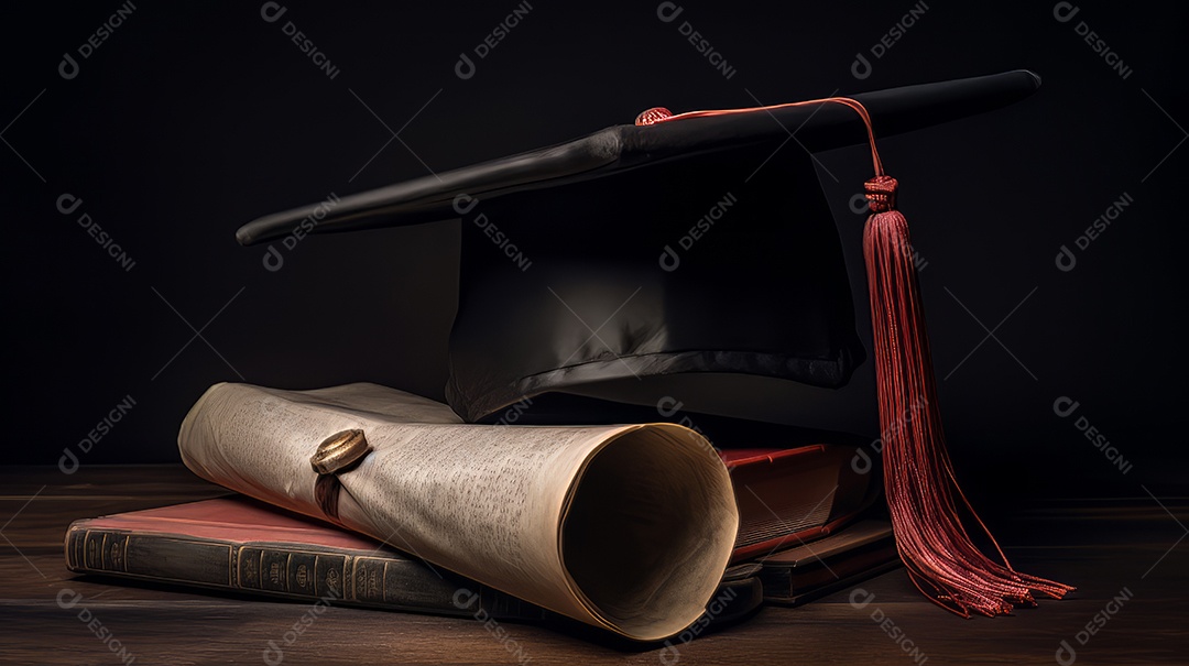 Aprendizado Estudo Sucesso Graduação IA Gerada.