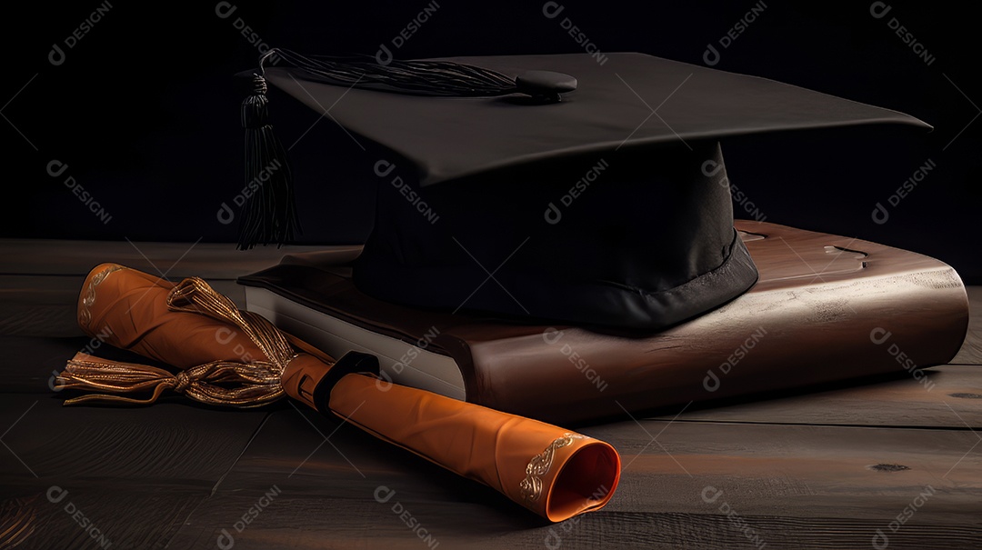 Aprendizado Estudo Sucesso Graduação IA Gerada.