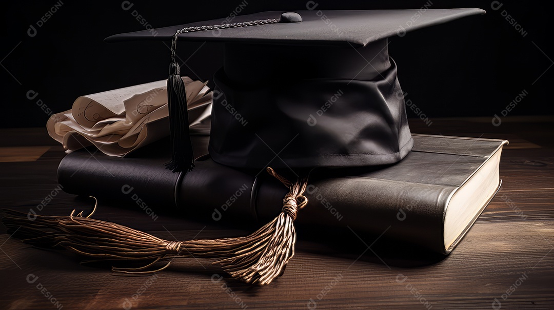 Aprendizado Estudo Sucesso Graduação IA Gerada.