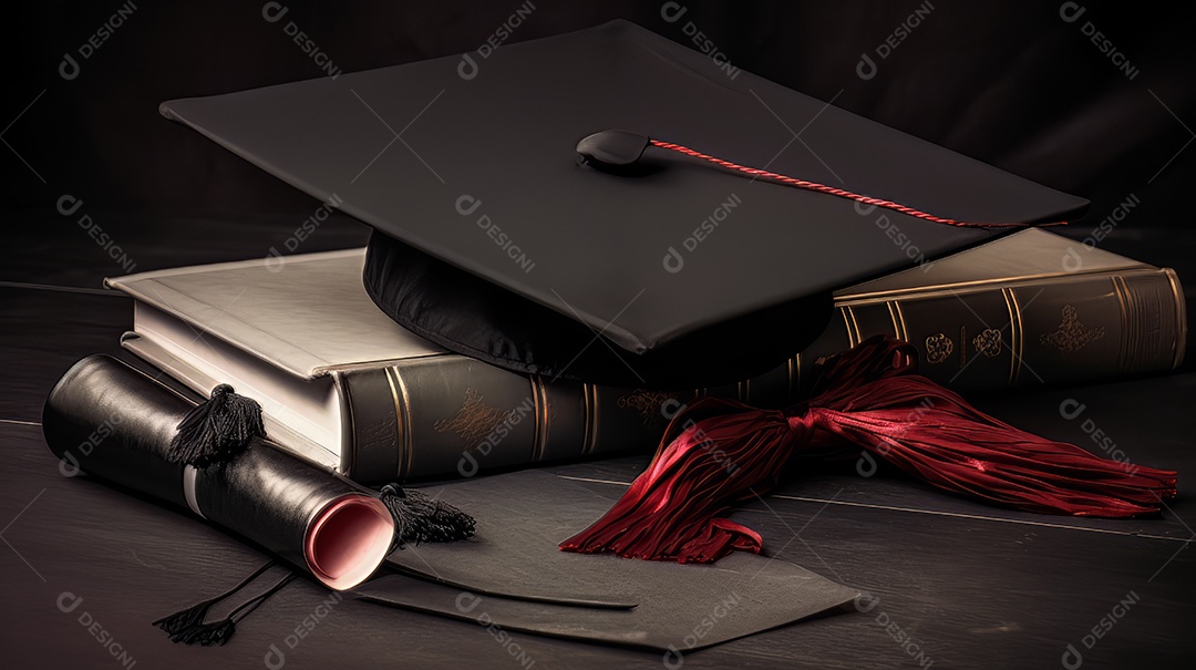 Aprendizado Estudo Sucesso Graduação IA Gerada.