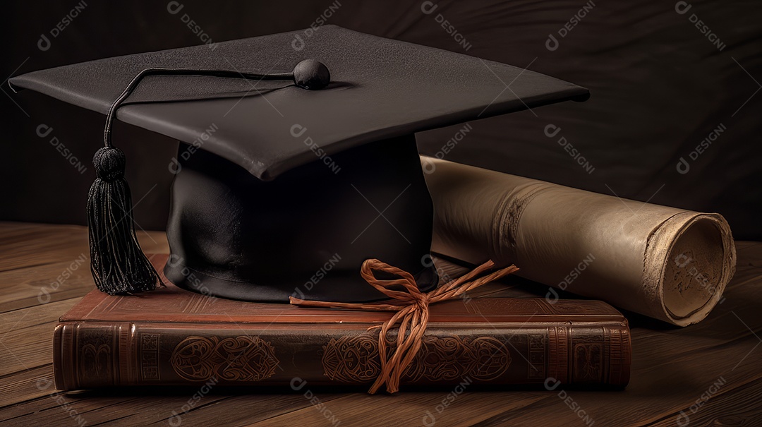 Aprendizado Estudo Sucesso Graduação IA Gerada.