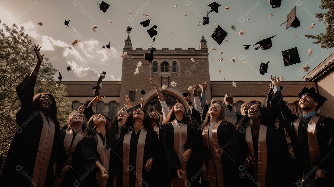 Aprendizado Estudo Sucesso Graduação IA Gerada.