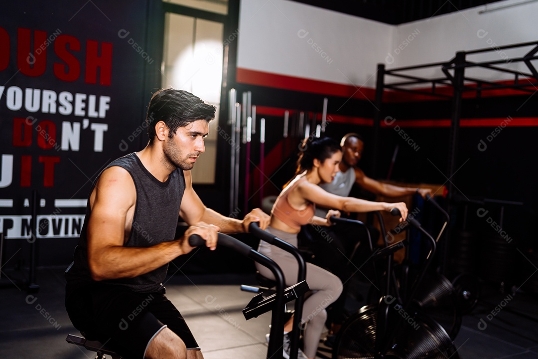 Atleta Grupo Desportivo Exercício Cardio Queima de Calorias