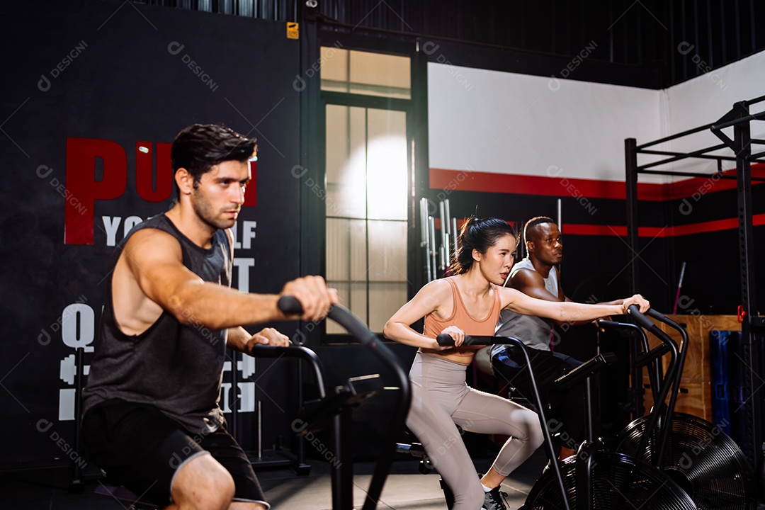 Atleta Grupo Desportivo Exercício Cardio Queima de Calorias