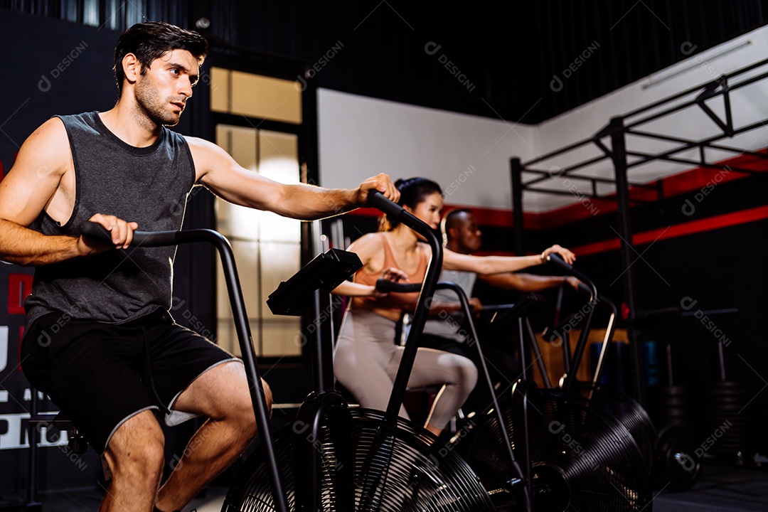 Atleta Grupo Desportivo Exercício Cardio Queima de Calorias