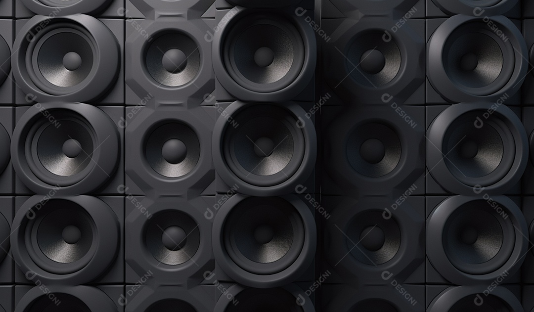 Fundo de caixas de som