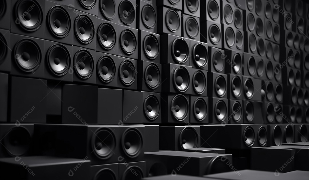 Fundo de caixas de som