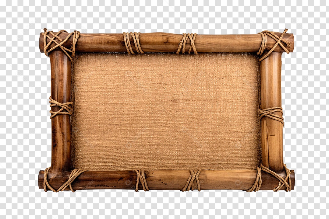 Moldura Quadro de Madeira PNG Transparente