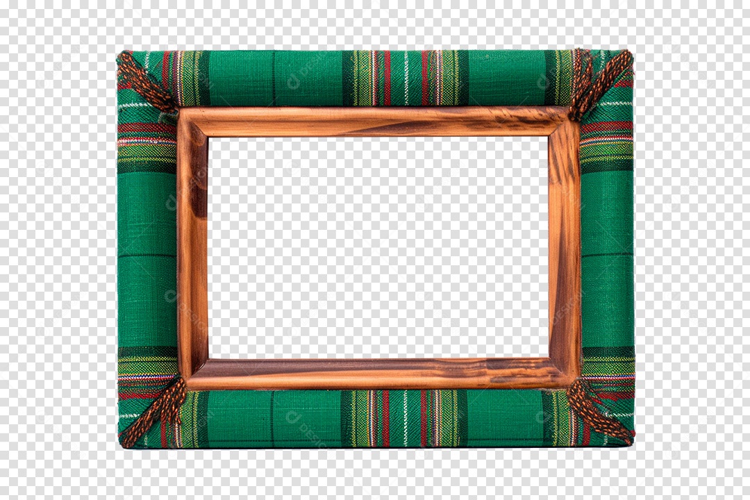 Moldura Quadro de Madeira PNG Transparente