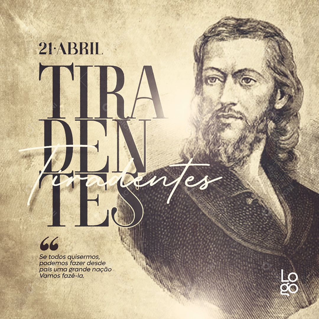 Parabéns Tiradentes 21 de Abril Social Media PSD Editável