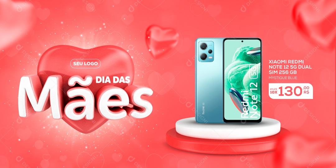 Social Media Dia Das Mães Smartphone PSD Editavel