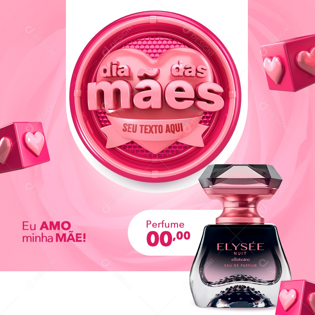 Social Media Perfumaria Dia Das Mães PSD Editavel