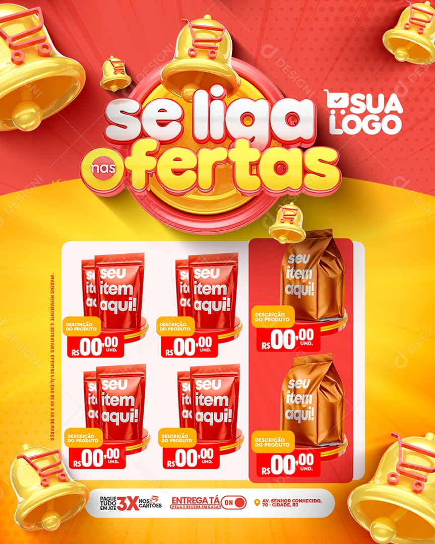 Se Liga Nas Ofertas Venha Conferir Social Media PSD Editável