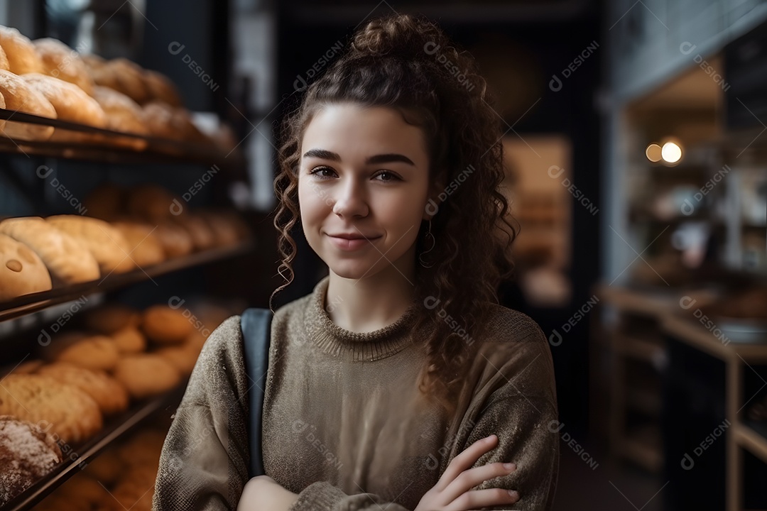 Mulher Trabalhadora Feliz Imagem Do Dia Do Trabalhador