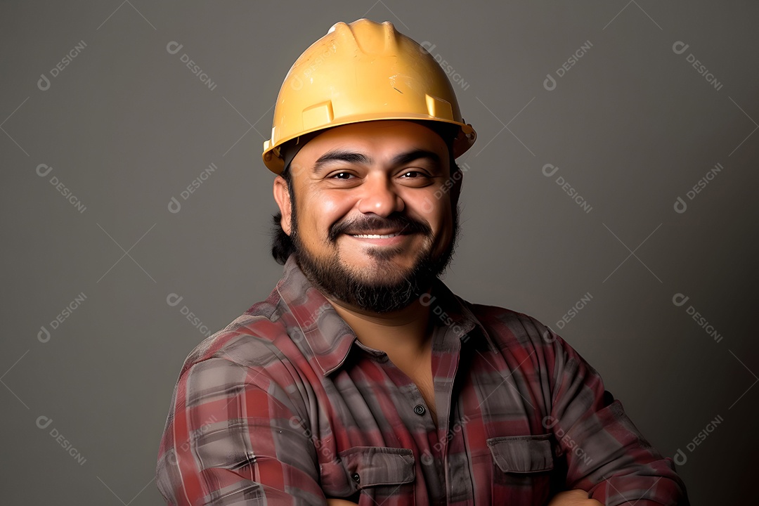 Homem Sorrindo Em Trabalho Imagem Do Dia Do Trabalhador