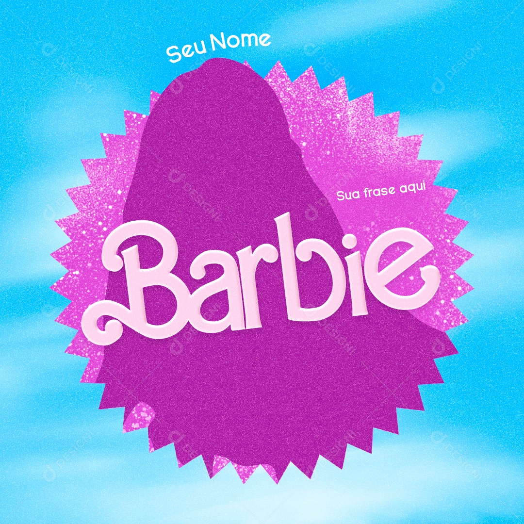Trend da Barbie Social Media PSD Editável