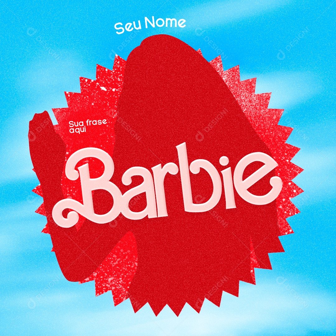 Trend da Barbie Social Media PSD Editável