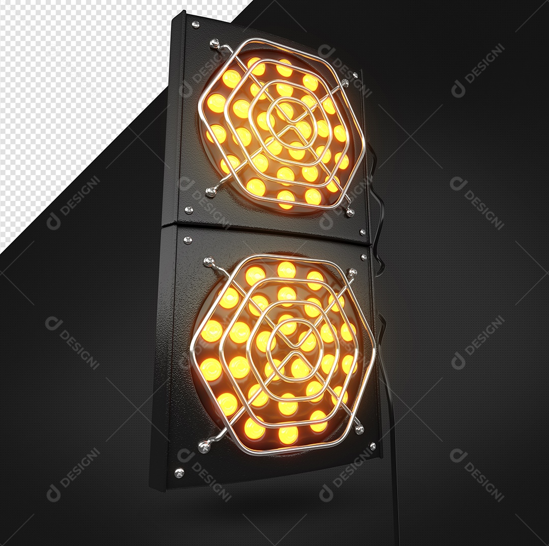 Refletores De Luz Com Elemento 3D Para Composição PSD