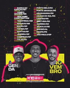 Social Media Agenda Novembro K10 Pagode PSD Editavel
