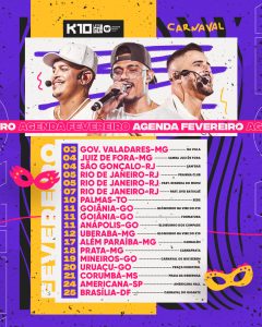 Social Media Agenda Fevereiro Pagode PSD Editavel
