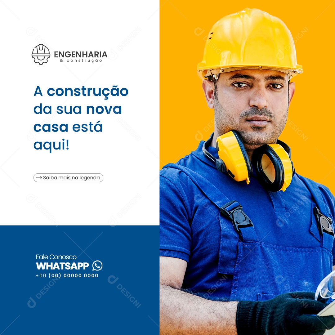 Engenharia e Construção Social Media PSD Editável