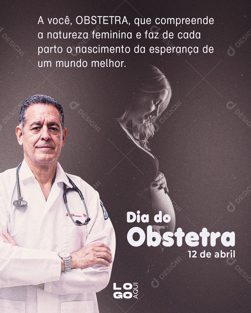 Social Media Story Dia Do Obstetra Nascimento Da Esperança PSD Editavel