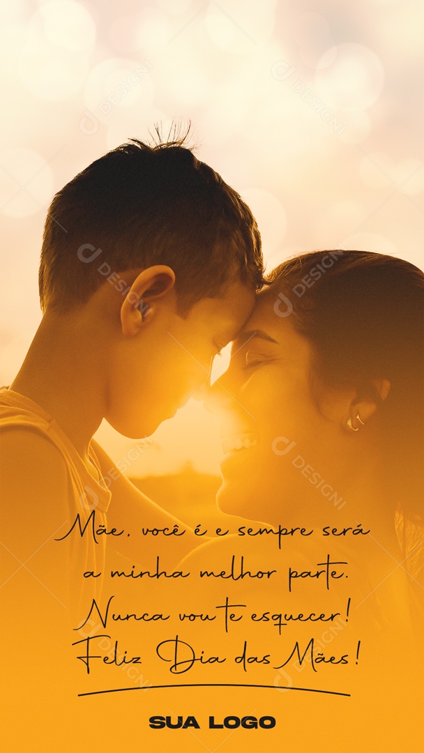 Social Media Storys Dia Das Mães Minha Melhor Parte PSD Editavel