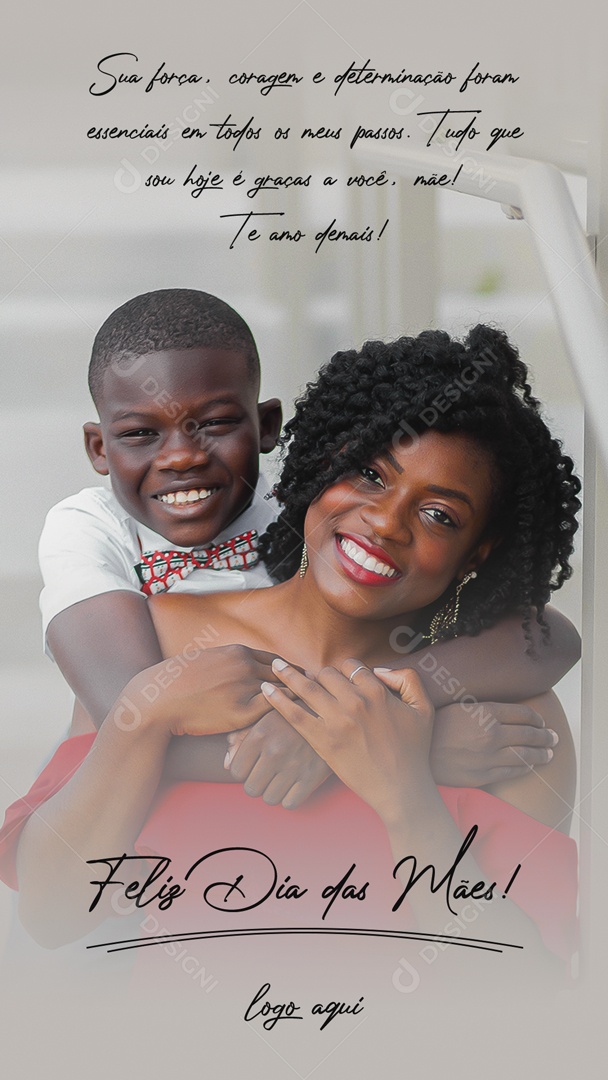 Social Media Story Dia Das Mães Coragem E Determinação PSD Editavel