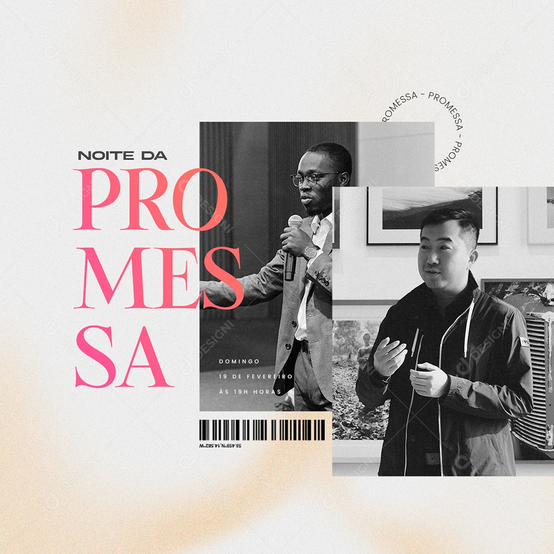 Noite Da Promesa Culto Domingo Gospel Social Media PSD Editável