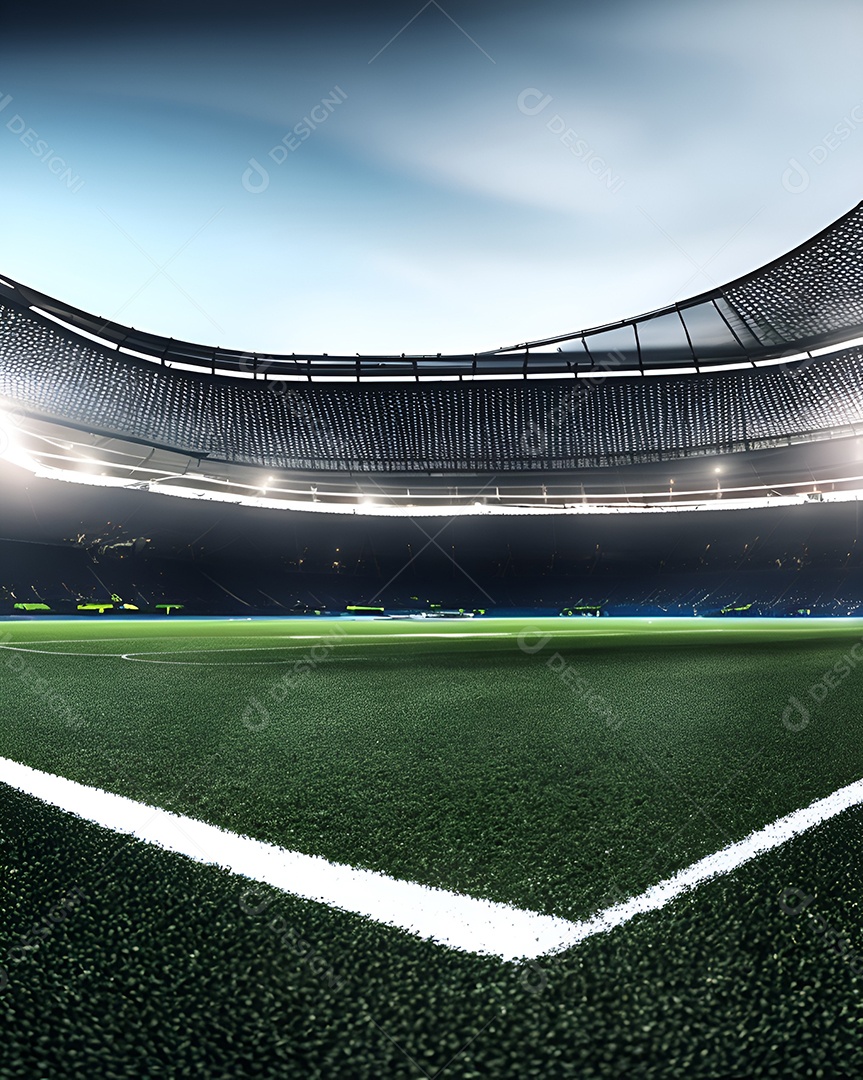 Estádio de campo de futebol