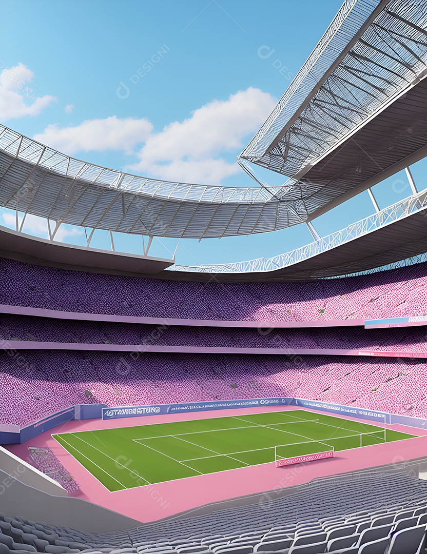 Estádio de campo de futebol