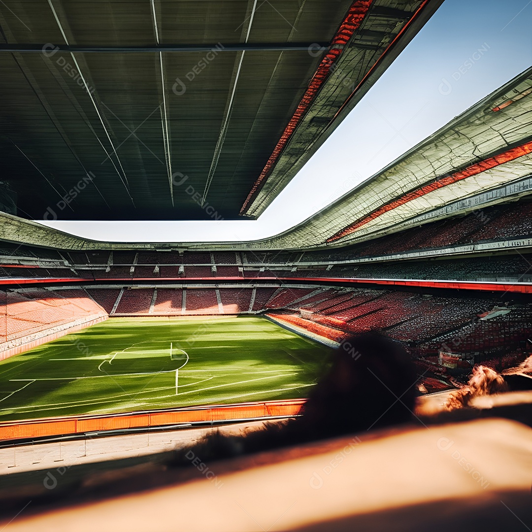 Estádio de campo de futebol