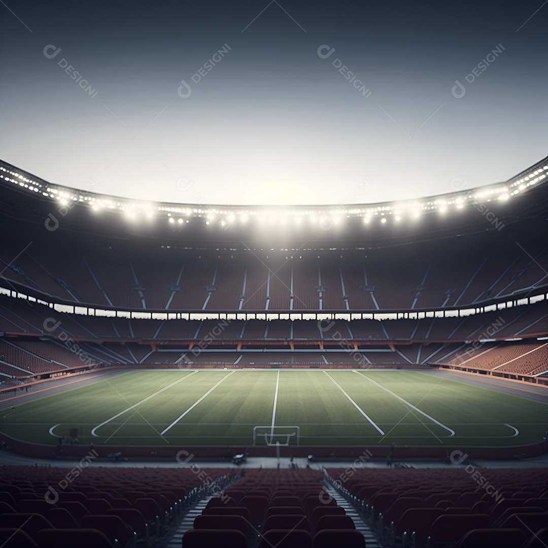 Estádio de campo de futebol