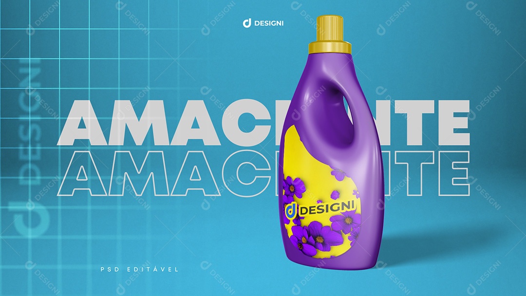Mockup De Amaciante Designi PSD Editável