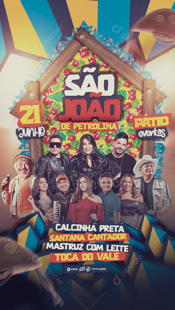 Social Media Story Flyer São João De Petrolina PSD Editavel