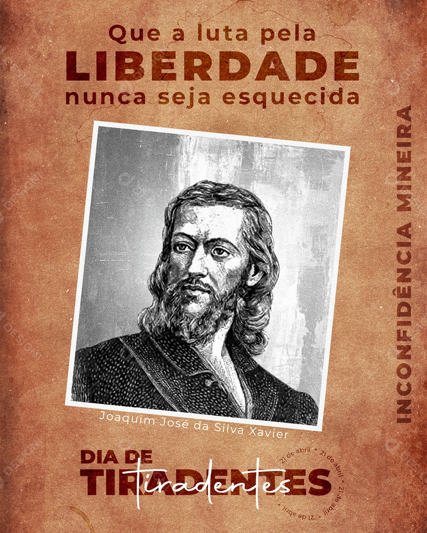 Social Media Story Dia De Tiradentes Pela Liberdade PSD Editavel