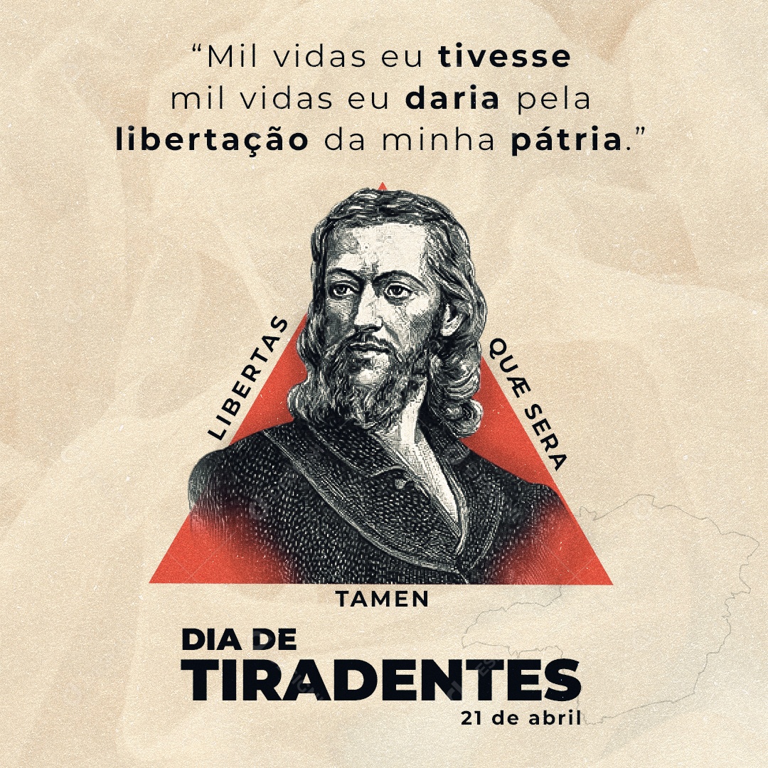 Social Media Feed Dia De Tiradentes Mil Vidas Eu Tivesse PSD Editavel