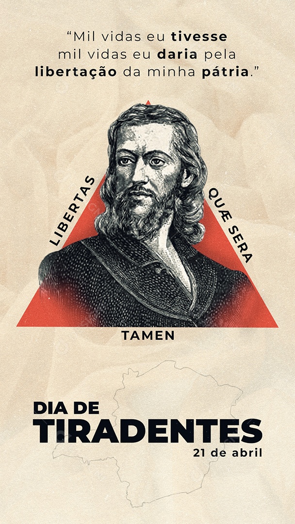 Social Media Story Dia De Tiradentes Mil Vidas Eu Tivesse PSD Editavel