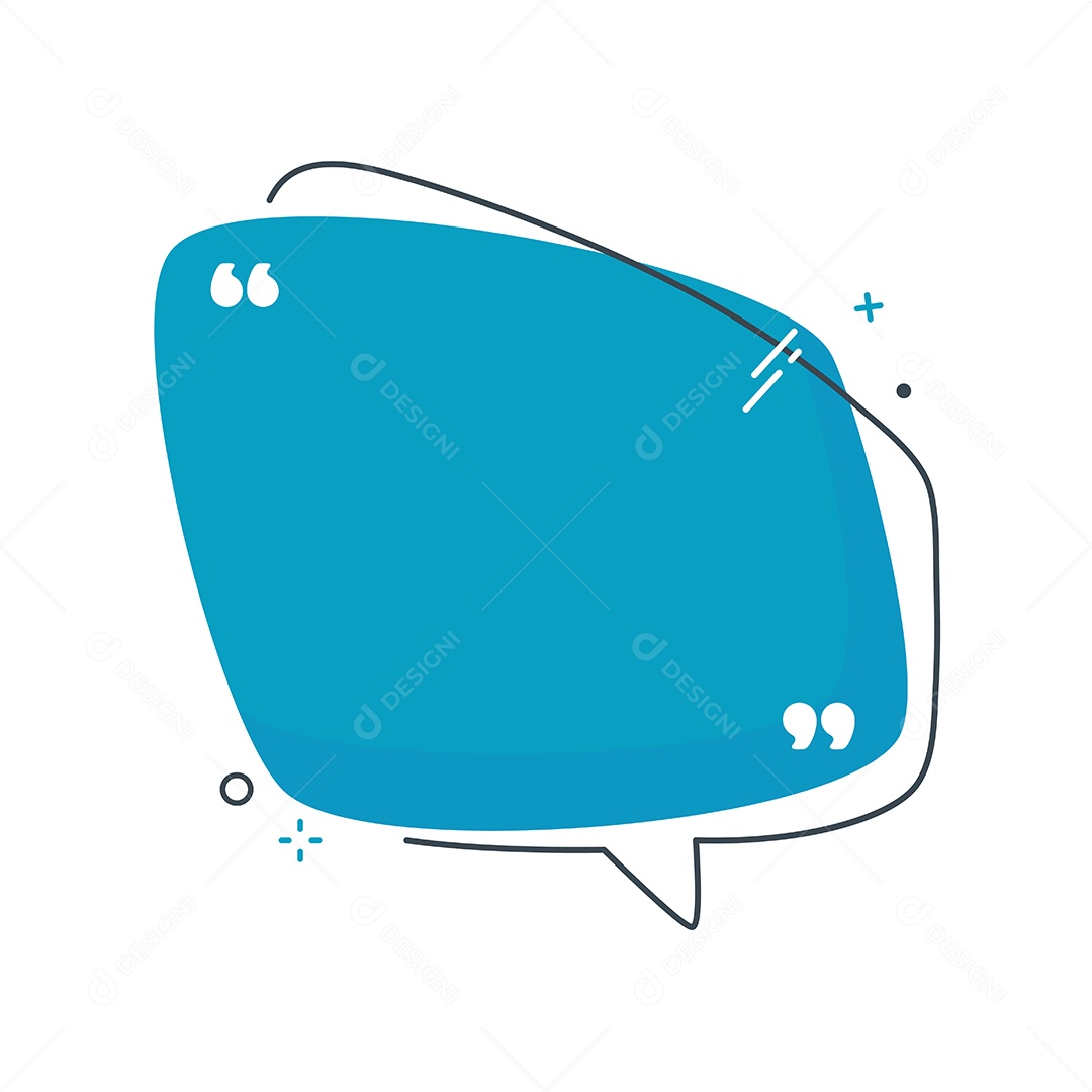 Bolhas De Texto Azul Vetor EPS