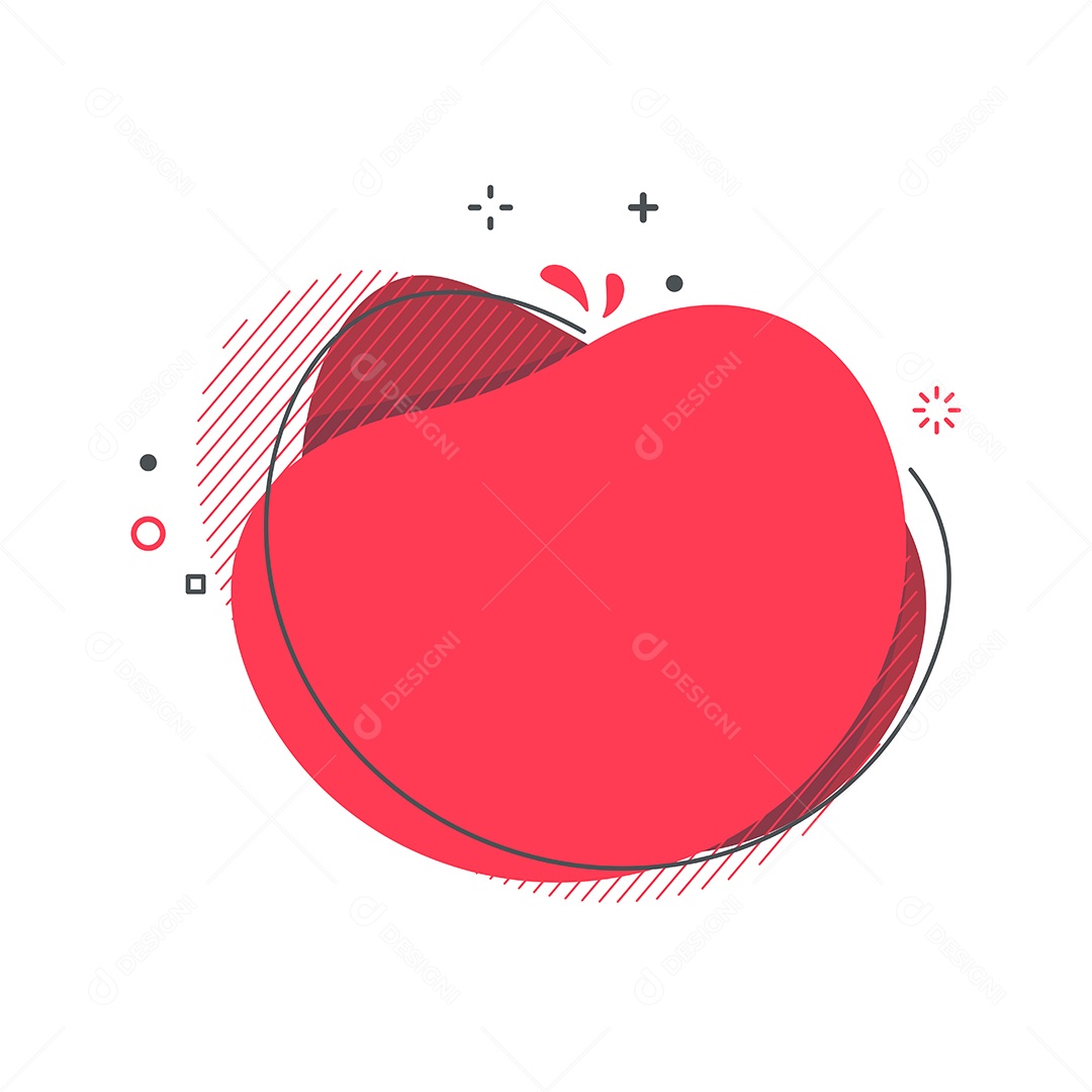 Forma Abstrata Desenho Rosa Vetor EPS