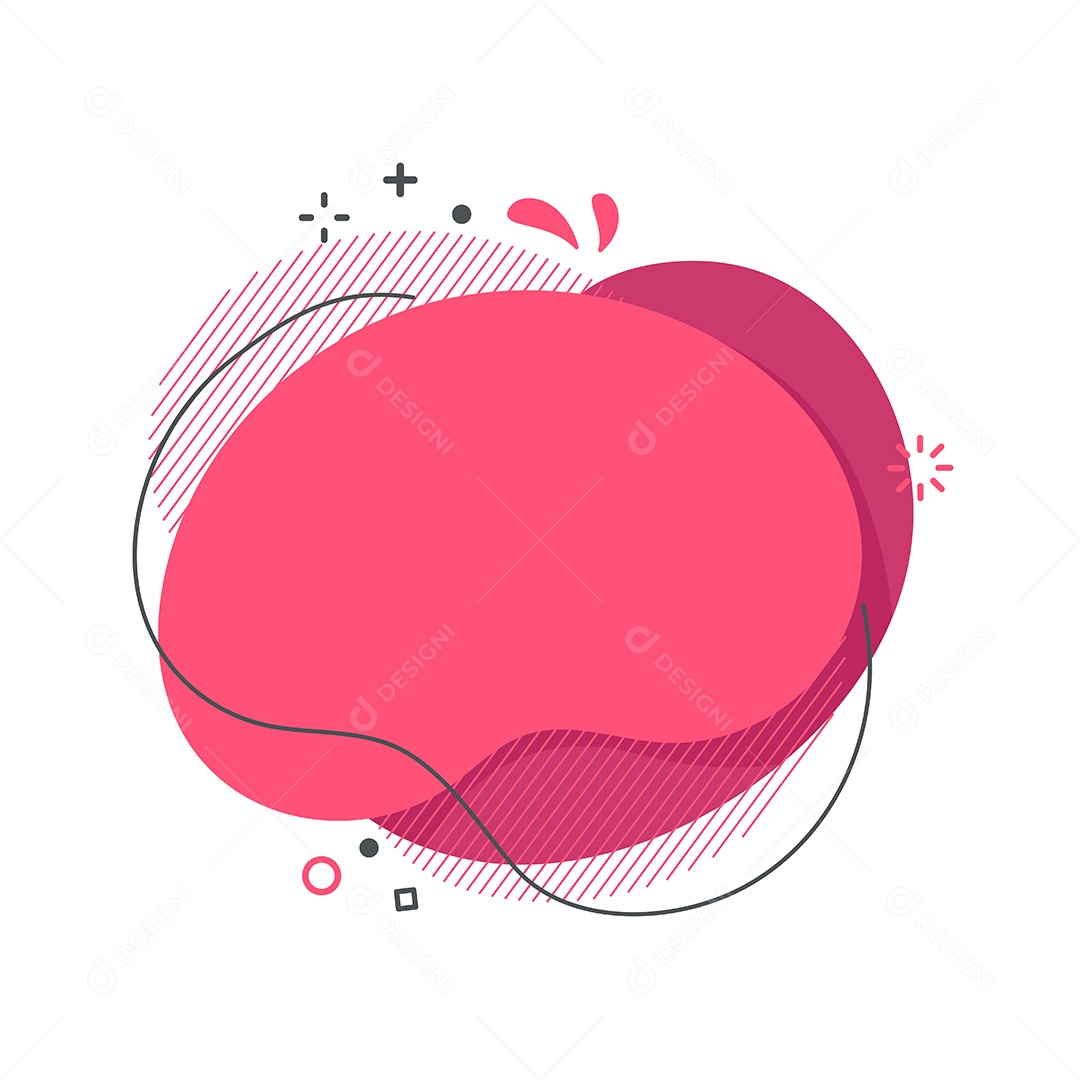 Forma Abstrata Rosa Vetor EPS